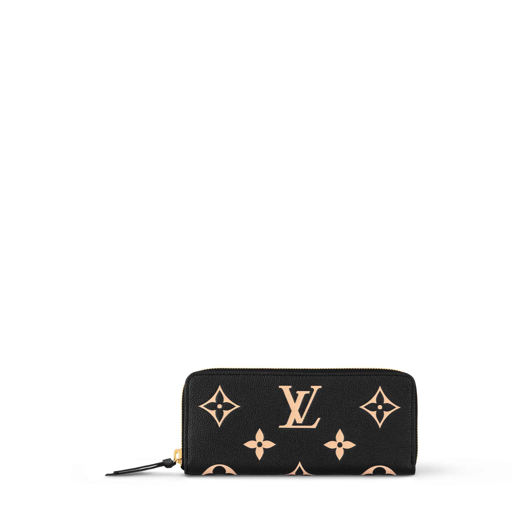 Portefeuille Clémence en toile Monogram, fermeture à glissière en